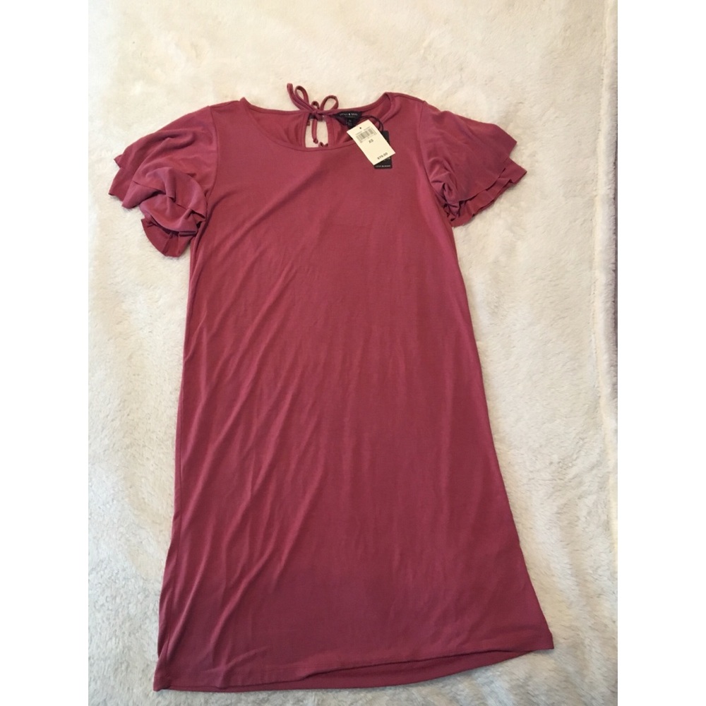Rose colored dress